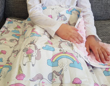 Load image into Gallery viewer, 1.3kg Unicorn Weighted Lap Blanket
